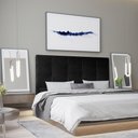 Ver imagem 2 de Cabeceira Roma 90 Cm Cama Box Corino Preto