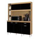 Ver imagem 3 de Cozinha Kit Duda 140 cm Damasco Preto – Poquema