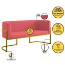 Ver imagem 3 de Kit Sofá 2 Lugares + 2 Poltronas para Recepção – Balaqui Cor:rosa