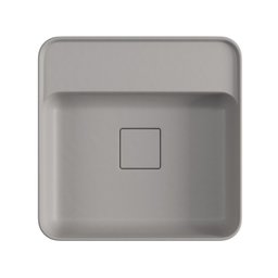 Cuba De Apoio Deca Slim 40X40 L.11040.M.85 Quadrada Com Mesa Soft Antracite - 3