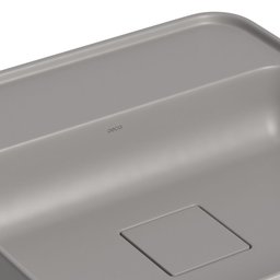 Cuba De Apoio Deca Slim 40X40 L.11040.M.85 Quadrada Com Mesa Soft Antracite - 2