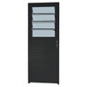 Porta de Alumínio Basculante com Vidro Lado Direito 210x80cm Preto Allo Esquadrias - 1