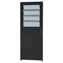Ver imagem 1 de Porta de Alumínio Basculante com Vidro Lado Direito 210x80cm Preto Allo Esquadrias