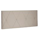 Ver imagem 1 de Cabeceira Painel King 1,95m Aquilla Suede Bege