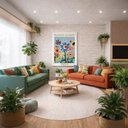 Ver imagem 3 de Quadro Canvas Flower Market Paris 90x60cm Mold Branca