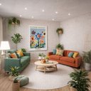 Ver imagem 4 de Quadro Canvas Flower Market Paris 90x60cm Mold Branca