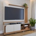 Ver imagem 3 de Home Frisado para Tvs de 75" Pescara Off White Matte Freijó