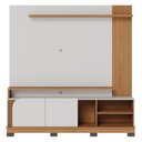 Ver imagem 1 de Home Frisado para Tvs de 75" Pescara Off White Matte Freijó