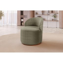 Poltrona Moderna Brenda Boucle Verde 403 - 1