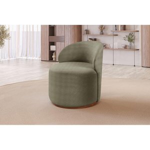 Poltrona Moderna Brenda Boucle Verde 403