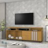 Rack para TV de até 70 Polegadas Atraente JCM Movelaria CINAMOMO FOSCO/OFF JCM - 3