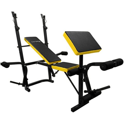 Estação de Musculação Banco para Supino com Encosto Ajustável - Tedmebs
