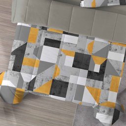 Edredom Portallar Queen Malha e Flanela Touch Camurça Dupla Face 220mx240m Cimento - 3