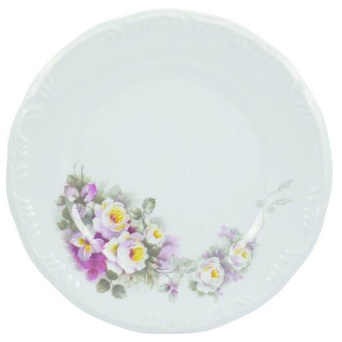 Conjunto com 6 Pratos Rasos em Porcelana Eterna - Schmidt
