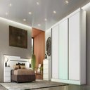 Ver imagem 1 de Guarda Roupa Arezzo 3 Portas 8 Gavetas Cor:branco