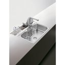 Ver imagem 4 de Escorredor Tramontina em Aço Inox Scotch Brite para Sobrepor no Canal Organizador 15x15 cm