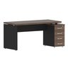 Mesa Gerência com Pé Gaveteiro de 4 Gavetas Pe 40 Pandin Walnut - 1