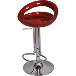 Banqueta Sorriso em ABS, Giratória, com Regulagem de Altura Cereja - 1