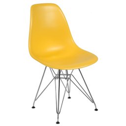 Cadeira Charles Eames Eiffel Amarela - Base Metal - 2