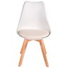 Cadeira Leda Branca - Charles Eames Wood com Almofada - 1