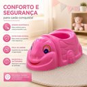 Ver imagem 2 de Pinico Desfralde Infantil Rosa Tartaruga Troninho Xixi Assento Bebê Criança Banheiro Creche Meninas