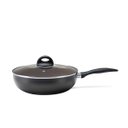 Ver imagem 1 de Wok Com Tampa 28Cm 3,4 Litros Ceramic Life Smart Plus Preto Brinox - 4791/143