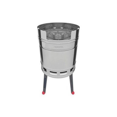 Churrasqueira À Carvão Tramontina Tcp 400 em Aço Inox com Balde