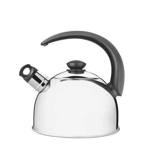 Chaleira Tramontina Com Apito Em Aço Inox Cabo Preto 2,1 L - 61483/013