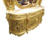 Aparador Clássico Dourado com Tampo em Mármore com Espelho Prime Home Decor 37977 - 4