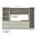 Ver imagem 4 de Cozinha Completa 7 Peças em MDF Fineze Areia e Cinamomo