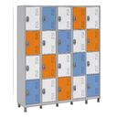 Ver imagem 1 de Roupeiro de Aço 20 Portas Locker Robustez e Durabilidade:tricolor