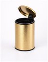 Ver imagem 4 de Lixeira Inox 5L Dourado Deluxe Lixo Pedal Compacta Premium