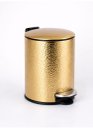 Ver imagem 1 de Lixeira Inox 5L Dourado Deluxe Lixo Pedal Compacta Premium