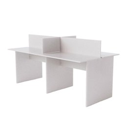 Estação de Trabalho 4 Lugares 300x120 Cor:branco - 1