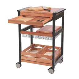 Carro para Servir Churrasco Mogno Africano Tramontina - 13286/640 - 1