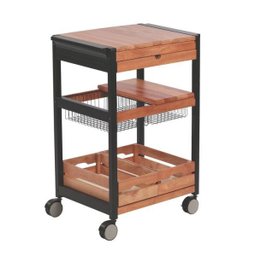 Carro para Servir Churrasco Mogno Africano Tramontina - 13286/640 - 2