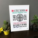 Ver imagem 3 de Quadro Decorativo Oração de São Bento - Branco - A4 - 24x33cm