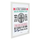 Ver imagem 2 de Quadro Decorativo Oração de São Bento - Branco - A4 - 24x33cm