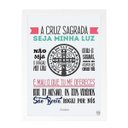 Ver imagem 1 de Quadro Decorativo Oração de São Bento - Branco - A4 - 24x33cm