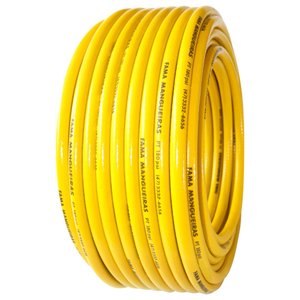 Mangueira Trançada e Siliconada Fama - 3/4x2,5 Resist 50 Metros Amarelo
