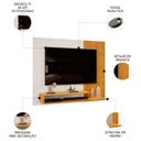 Ver imagem 3 de Painel Tv 50 Pol 136cm Bancada Suspensa Vetra D04 Cedro/bali - Mpozenato