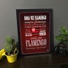 Quadro Decorativo Hino do Flamengo - Preto - A4 - 24x33cm - 3