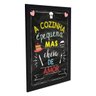 Quadro Decorativo Cozinha Pequena mas Cheia de Amor - Preto - A4 - 24x33cm - 2