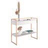 Conjunto Buffet e Aparador Industrial Branco Cobre - 5