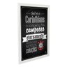 Quadro Decorativo Hino do Timão - Branco - A4 - 24x33cm - 2
