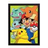 Quadro Decorativo Pokemón - Preto - A3 - 33x45cm - 1