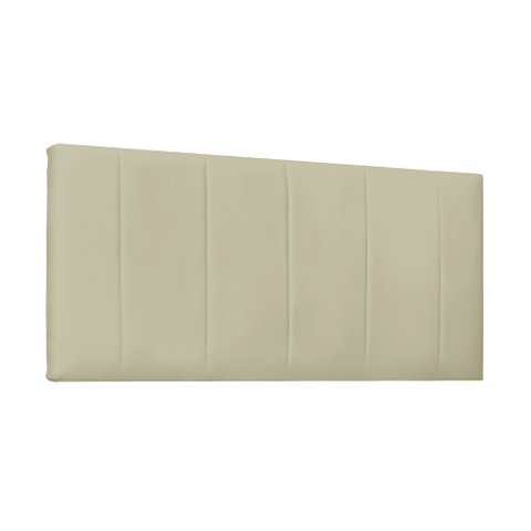 Cabeceira Painel Arizona Para Cama Box King 195 cm Corino Bege - D’Rossi
