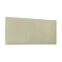 Ver imagem 1 de Cabeceira Painel Arizona Para Cama Box King 195 cm Corino Bege - D’Rossi