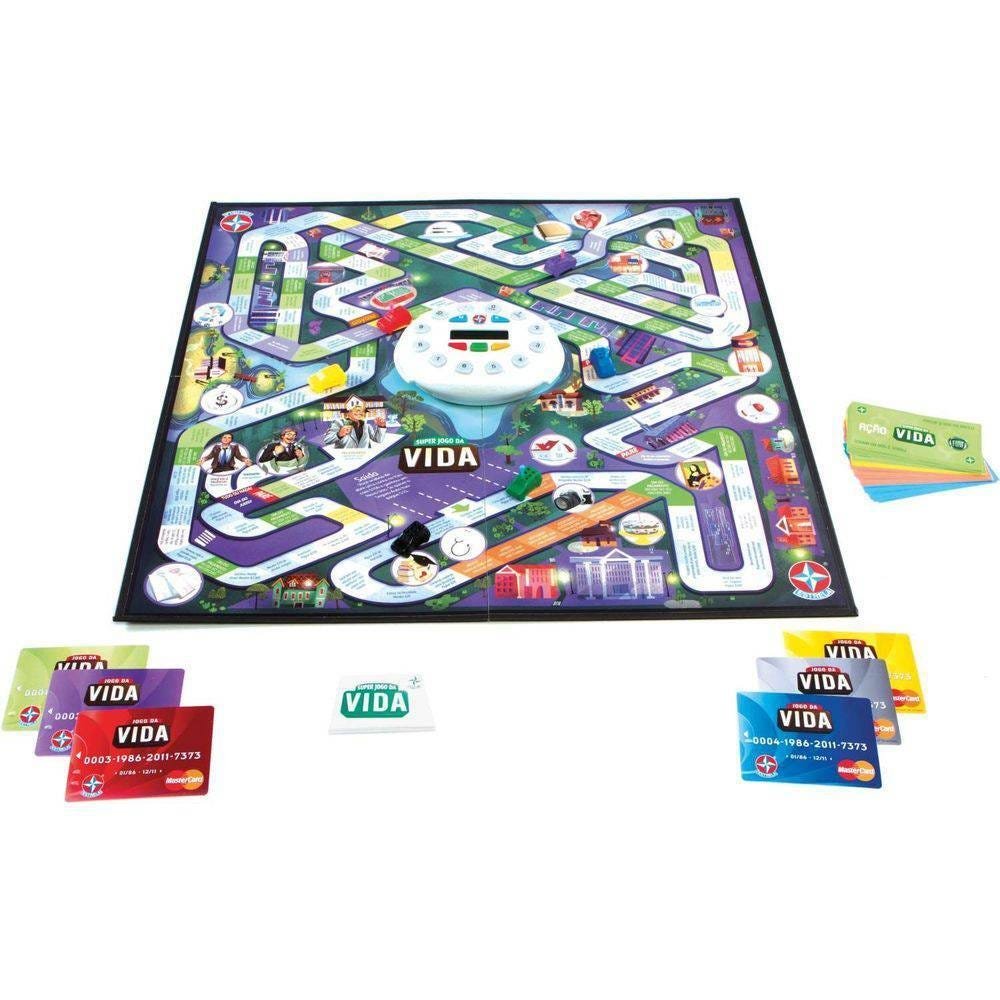 JOGO DA VIDA - BRINQUEDOS ESTRELA / TABULEIRO, CÉDULAS