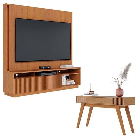 Estante Home Theater Jordão com Aparador Riviera Freijó – Colibri